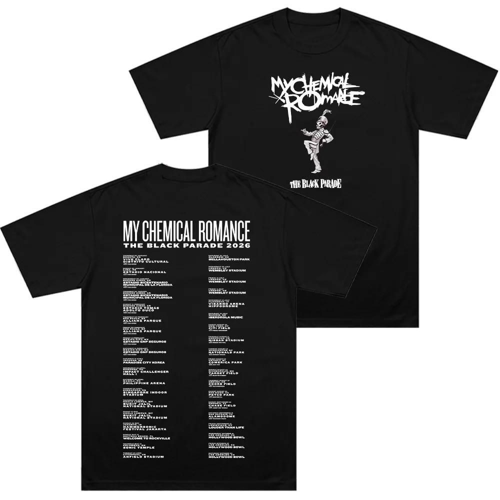 The Black Parade Tour TShirt Rock Band My Chemical RoUnisexce Cotton Comfortable Apparel Unisex Fashion Print Casual TShirt S