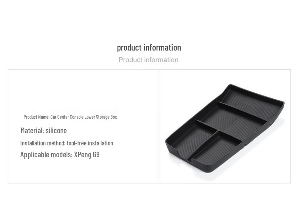 Compatible Storage Organizer for Xpeng G9 (22-25 Models)