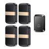 Battery-Powered Wireless Doorbell with DC Remote & Simple Call Button for Elderly, Dual Power