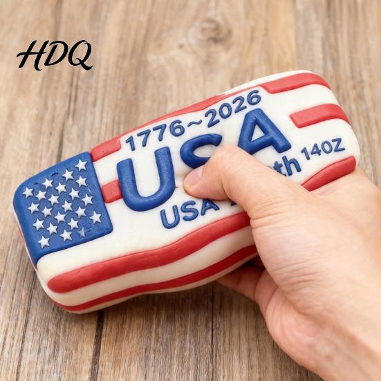 Portable Stress Reliever USA 250th Anniversary Squeeze Toy Relief Patriotic America Sensory Fidget Pinch Party Favors Relaxation Soft