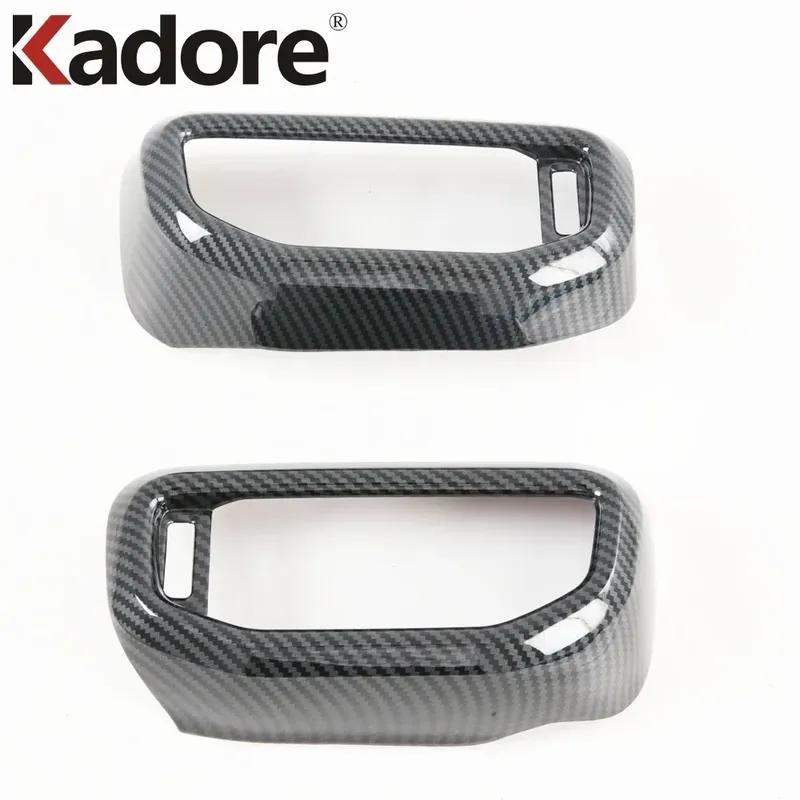 For Ford Explorer 2024 Carbon Fiber Car Front Side Air Condition Vent Outlet Cover Trim Interior Accessories