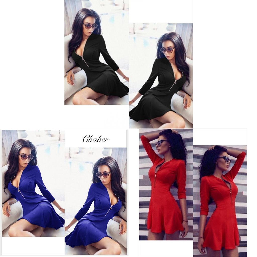 Damen Langarm Winter Club Minikleid Longshirt Bodycon Premium Quality Cocktailkleid For Every Event