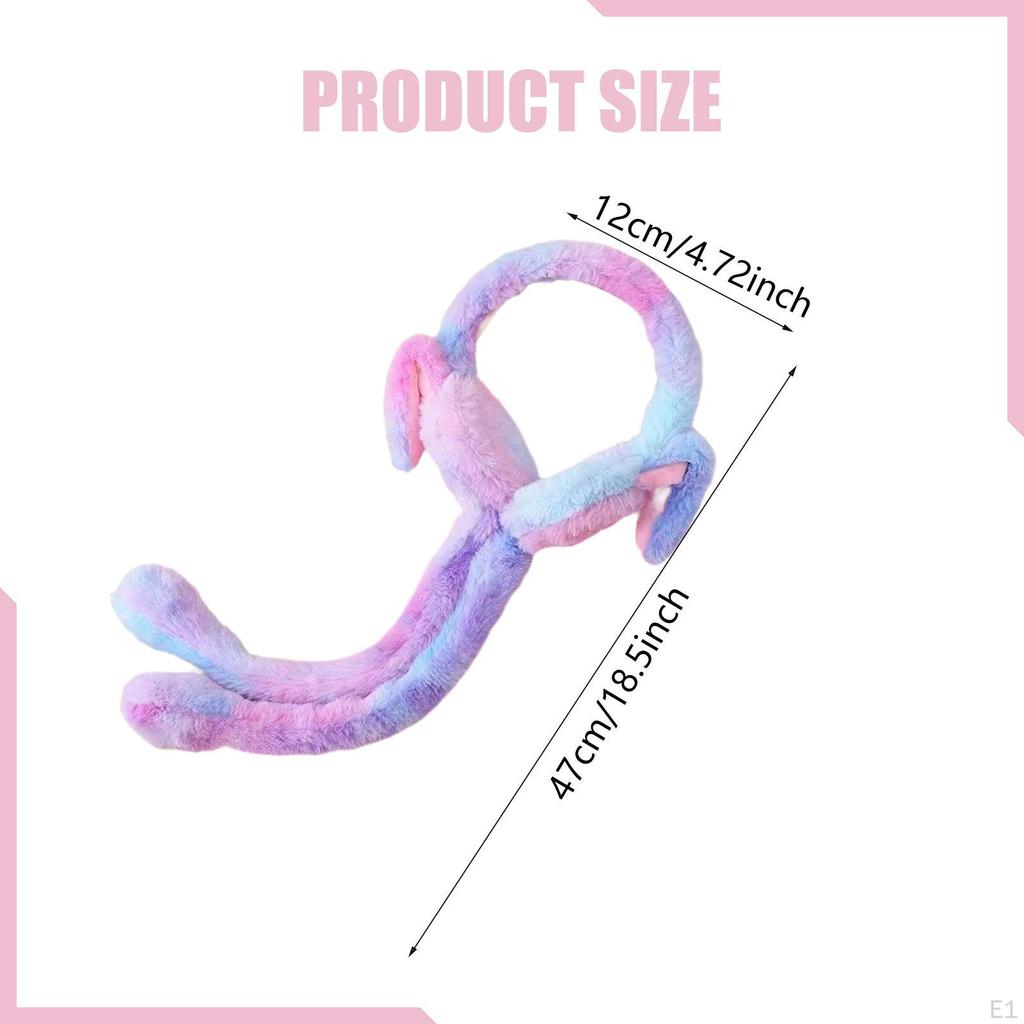 Adorable Bunny Ear Warmers Portable Warm Muffs for Winter Cold Weather Women