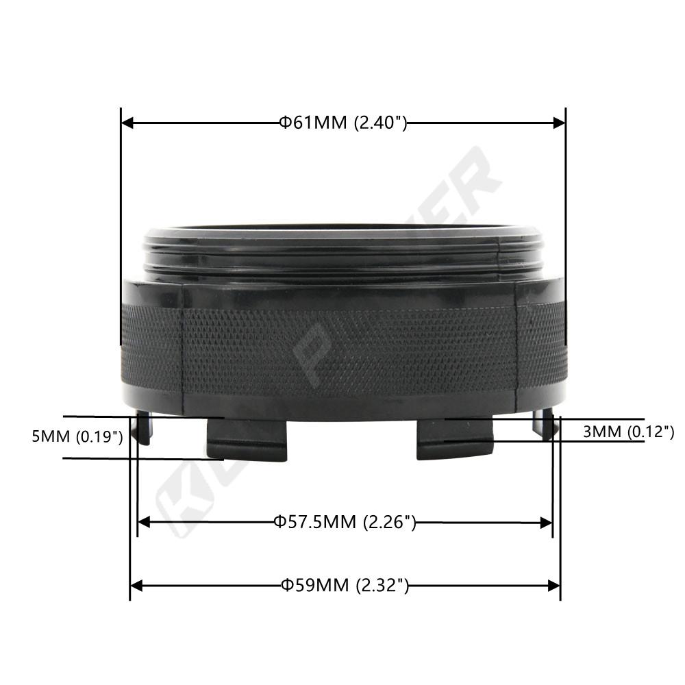 4PCS 61MM OD / 57.5MM ID Sport Rim Cap WORK EMOTION MEISTER VS Sticker Centre Cap Rim Wheel Cover Cap Hubcaps