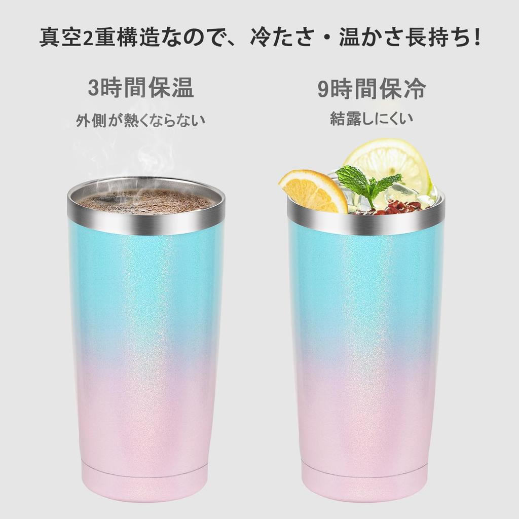 Livole Stainless Steel Tumbler, Vacuum Insulated, Keeps Cold or Hot, 600ml Capacity, Double-Walled Design, with Lid, Spill-Proof, and Straw, Perfect
