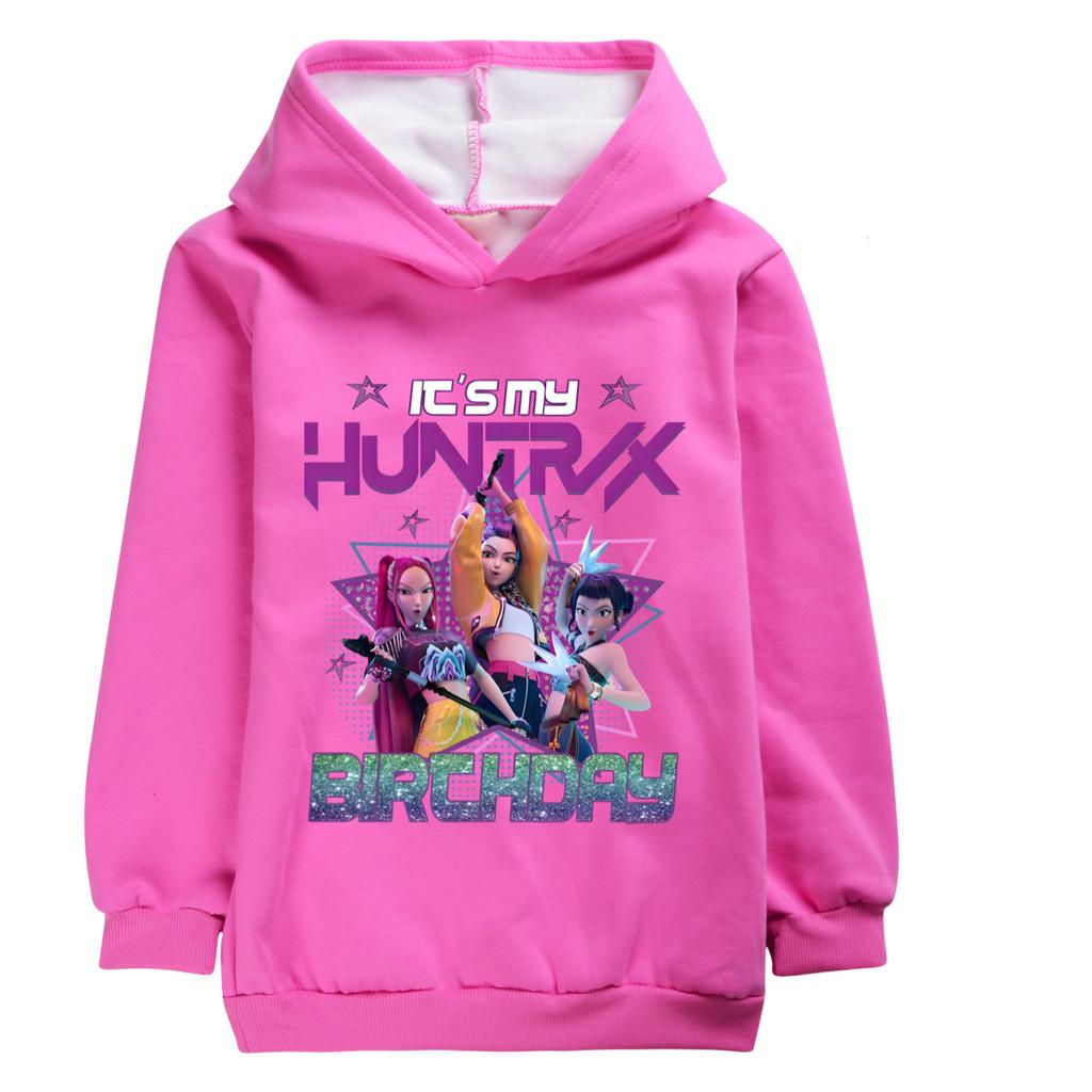 5001 Kinder Mädchen Kpop Rumi Zoey Mira Huntrix Samt Warmer Winter Hoodie