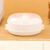 Microwave Steamer Multifunctional Stackable Pot with Lid Vegetable & Fish Cooker for Meal Lunch Vegetables Cooking Reheating