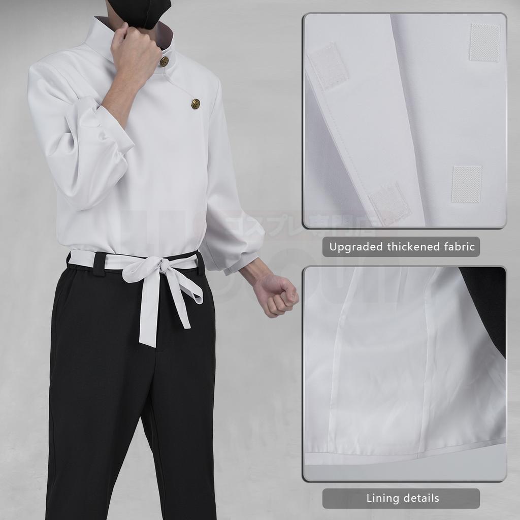 HOLOUN Jujutsu JJK Manga Anime Yuta Okkotsu Cosplay Costume Wig Jacket Black Pants Uniform Rose Net Synthetic Halloween