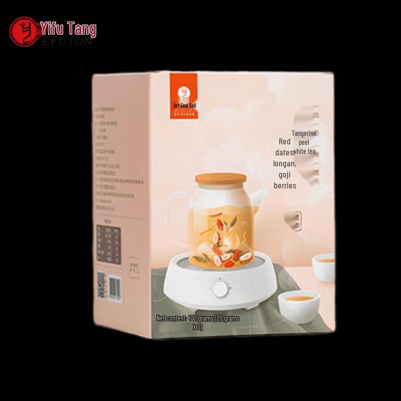 Yifutang Longan Red Date Goji Tangerine White Tea
