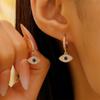 Evil Eyes Pendant Hoop Earring New Fashion Huggies Party Jewelry Stainless Steel Small Huggie Punk Earings Piercing Jewelry