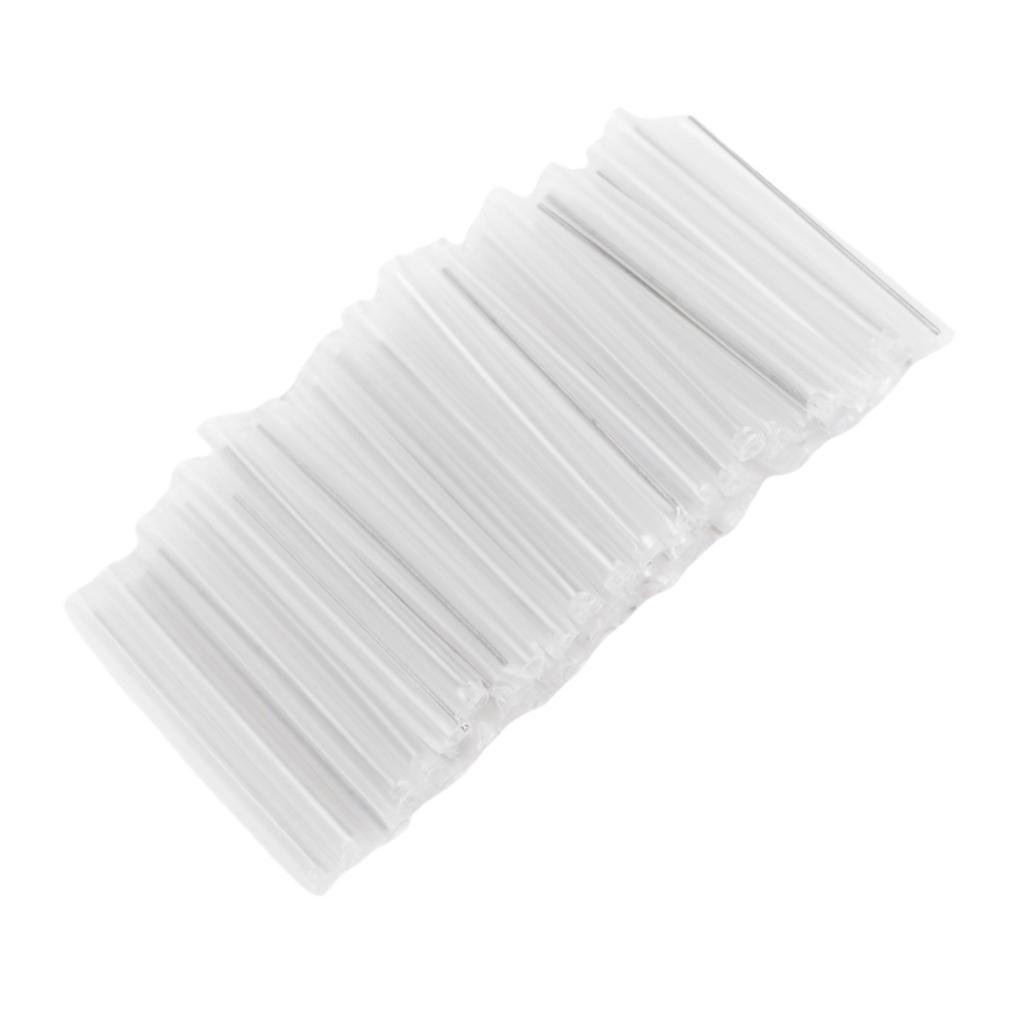 200PCS Clear Heat Shrinkable Tubes Pigtail Fiber Optic Fusion Splice Sleeve with Single Steel Needle 60x5x3.8mm