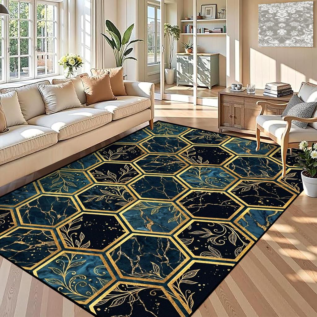 Rosa Blau Farbverlauf Glitzer Teppich, Pastell Funkelndes Pulver Einfaches Uni Muster, Rutschfeste Waschbare Matte für Wohnzimmer Sofa Esstisch