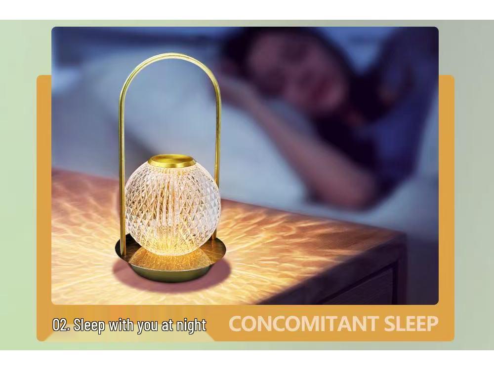 Kreative USB-geladene minimalistische LED-Metall-Tischleuchte - Nachttisch-Nachtlicht-Ornament