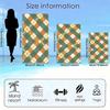 Retro checkered geometric pattern polyester microfiber beach towel is highly absorbent, suitable for swimming and beach outings