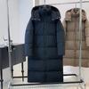 Womens Long Down Coat Winter 2026 Hooded Thick Warm LooseKorean StyleKorean StyleWomens