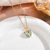 European American Hip Hop Mocha Leopard Pendant Retro Women's Necklace