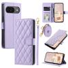 For Google Pixel 10/10 Pro Case Wallet Rhombus Grid PU Leather Phone Cover