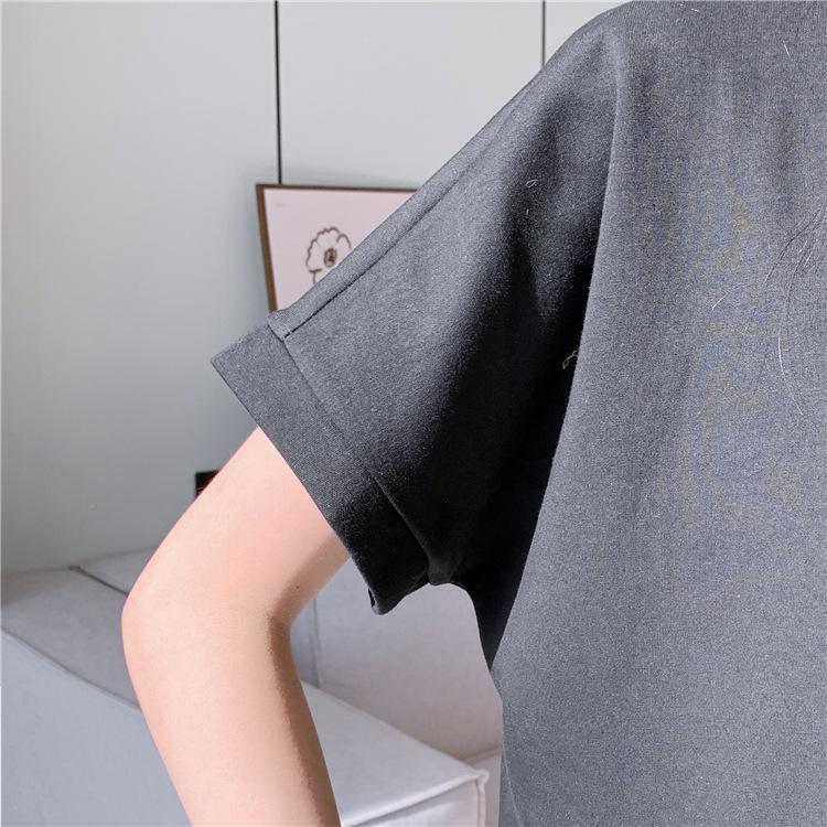 2024 Spring/Summer Plus Size Women's Embroidered Loose Cotton Dress