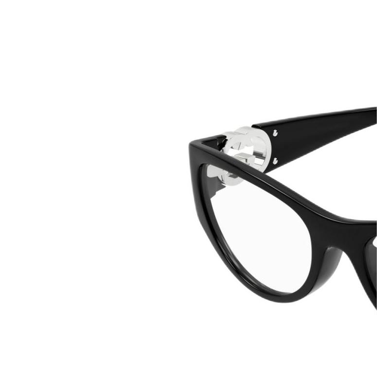 Gucci Full frame design acetate cat eye optical frame women's black Black 54 glasses case (random size and color) + glasses cloth