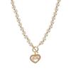 Imitation Pearl Love Necklace Cool And Sweet Simple Gold Pearl Necklace