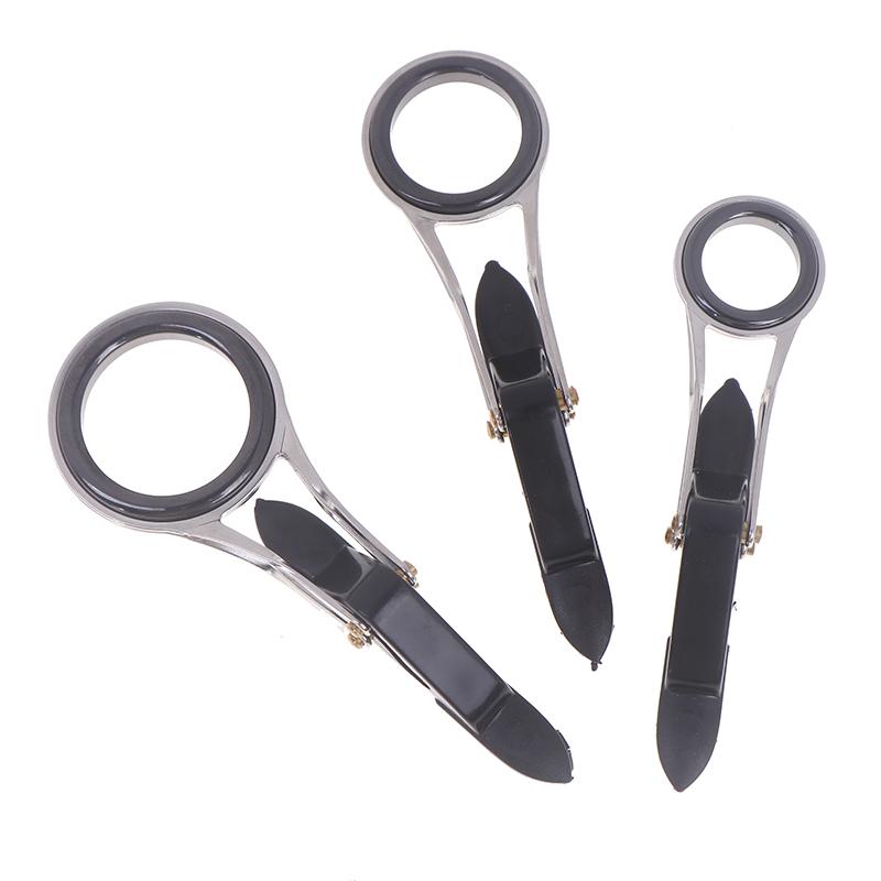 Faltbare Teleskop-Angelrute aus Edelstahl mit Führungsringen, Spitzenringen, DIY-Ösenring-Reparaturset, Tackle-Zubehör