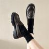 Soft-soled Shoes, Leather Shoes, Women's Retro Muffin, Thick-soled Single Shoes, Loafers