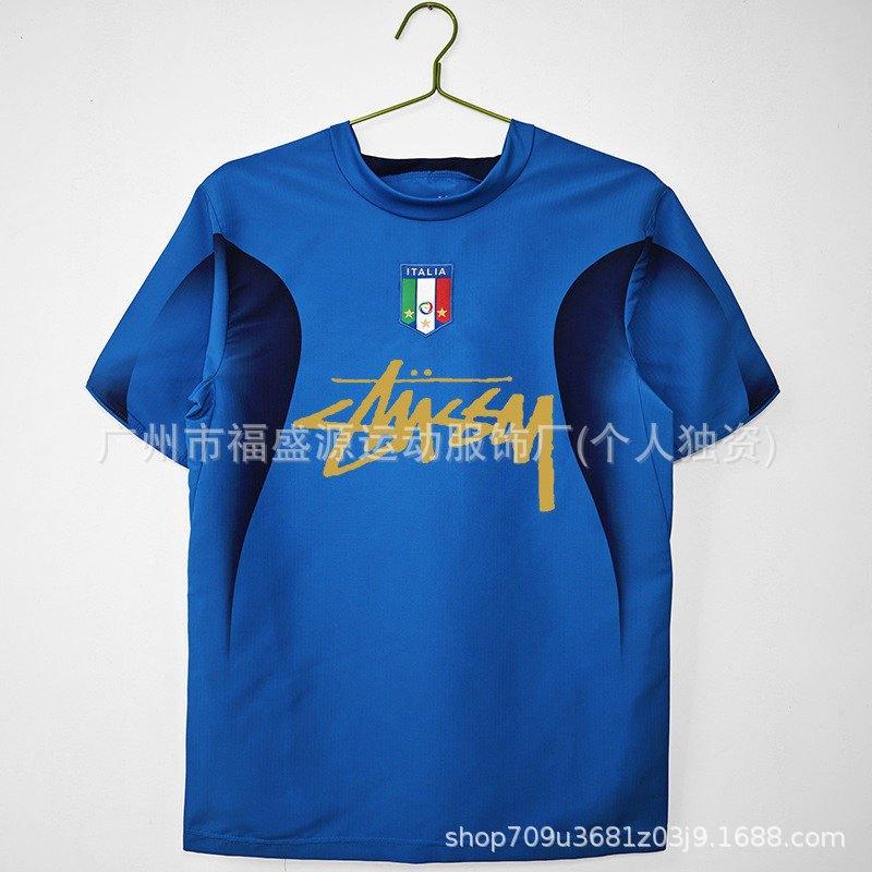 Retro Jersey Brazil Argentina Germany England Portugal Spain Signature Short Sleeved Football