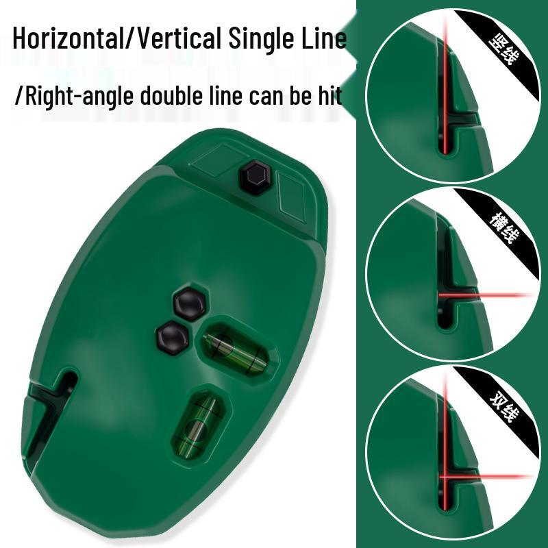 Precision Infrared Laser Level: High-Accuracy 90° Line Marker with Strong Light for Ground Alignment