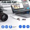 USB-C SD card reader, Type-C SD card reader, supports SD and MicroSD memory card adapters for iPhone 15/16/iPad/MacBook/Mac