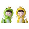 Cartoon Snake Baby Figurine Cake Toppers Ornament Festival 2025 New Year Decors Resins Snake Statue Desktop Shelf Decors
