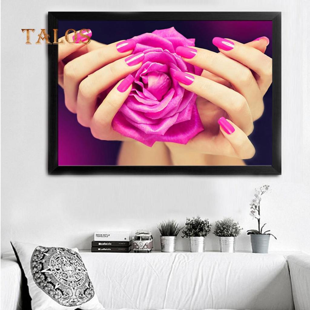 Fashion Nail Art Beauty Salon Canvas Painting Unframed Picture Wall Decor Poster Decorative Supplies