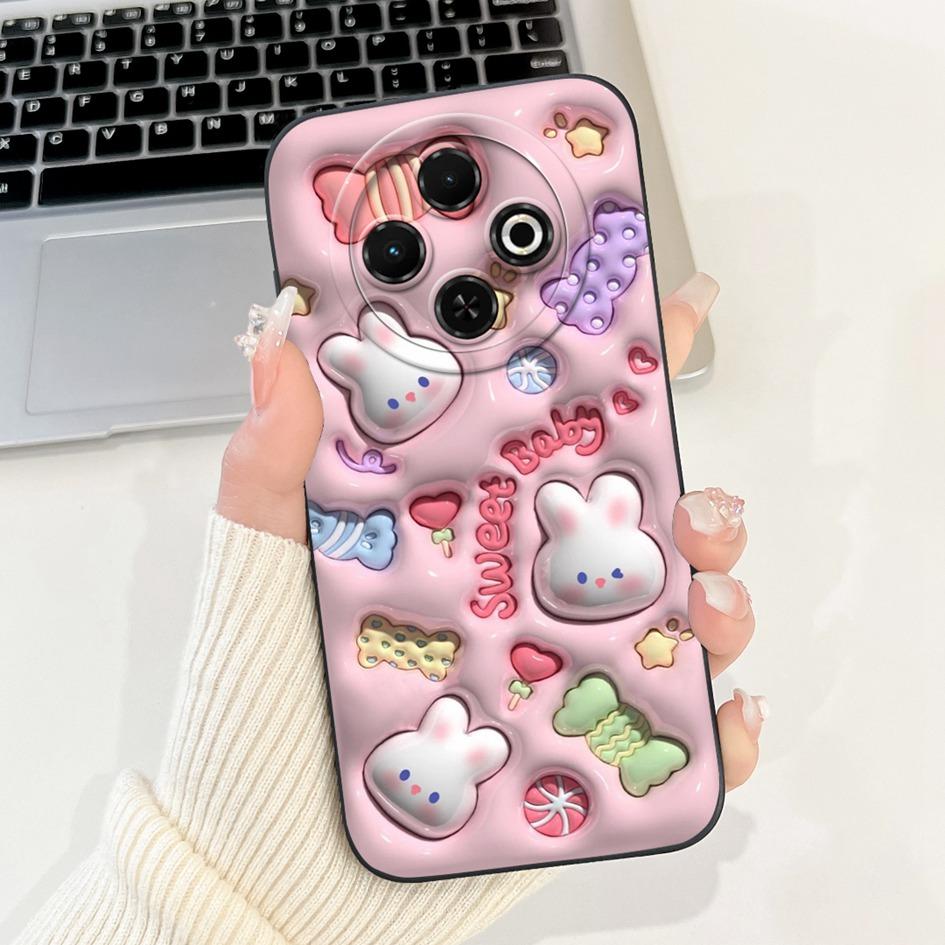 For Tecno Spark 30C 4G Case Popular Daisy Flower Soft Silicone Matte Cover For Tecno Spark30C 4G kl5 kl5n Full Protection Bumper