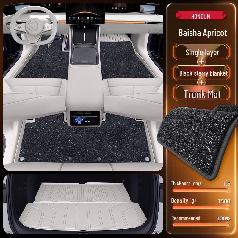 2026 Hongqi S9 TPE Floor Mats: Full Set Interior Carpet for Five Seats