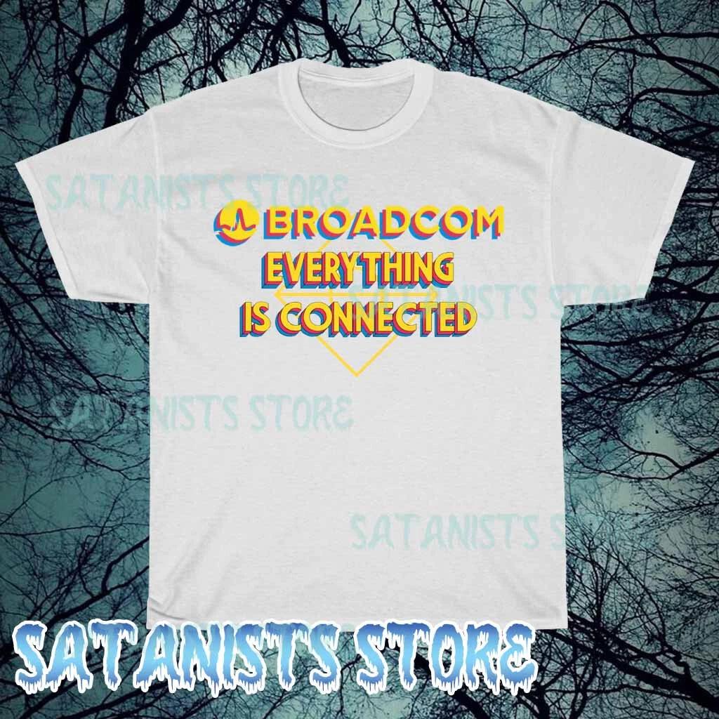 Новая мужская футболка Broadcom Connecting Everything Logo, смешной дизайн, размеры от S до 5XL XXXL