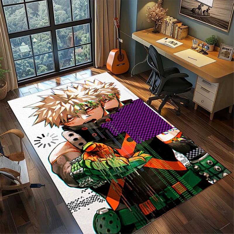 My Hero Academia Washable Large Carpet Non Slip Area Rug Gamer Room Bedroom Floor Mat