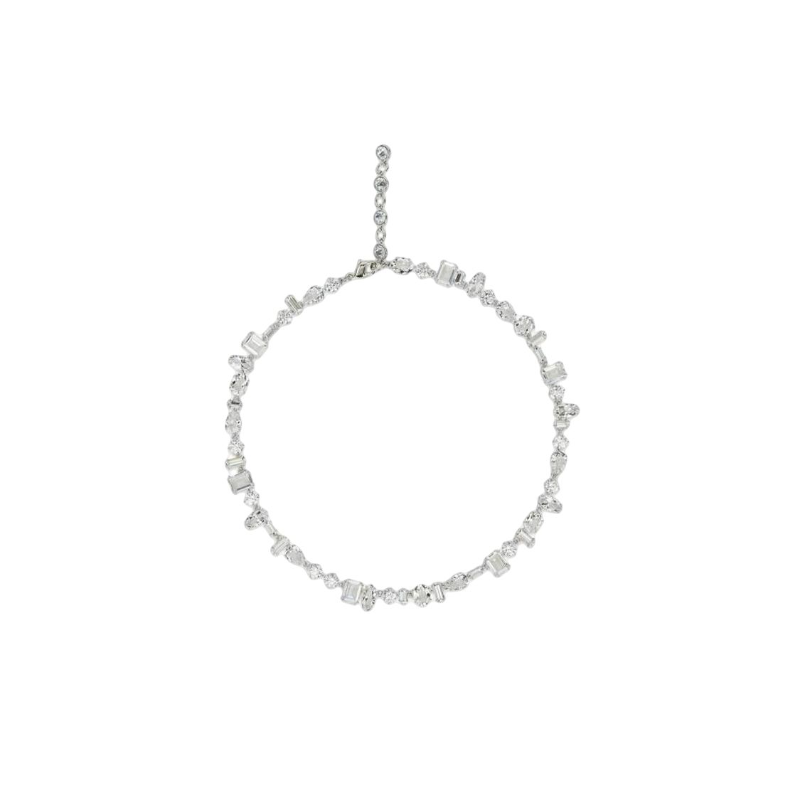 Swarovski Gema Fashion Trend Silver Necklace