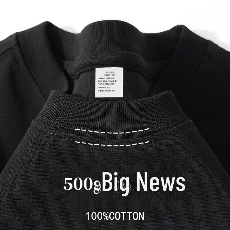 

Унісекс щільна бавовняна футболка кольору хакі з опущеними плечима, коротким рукавом 3XL [recommended 190-220 catties]