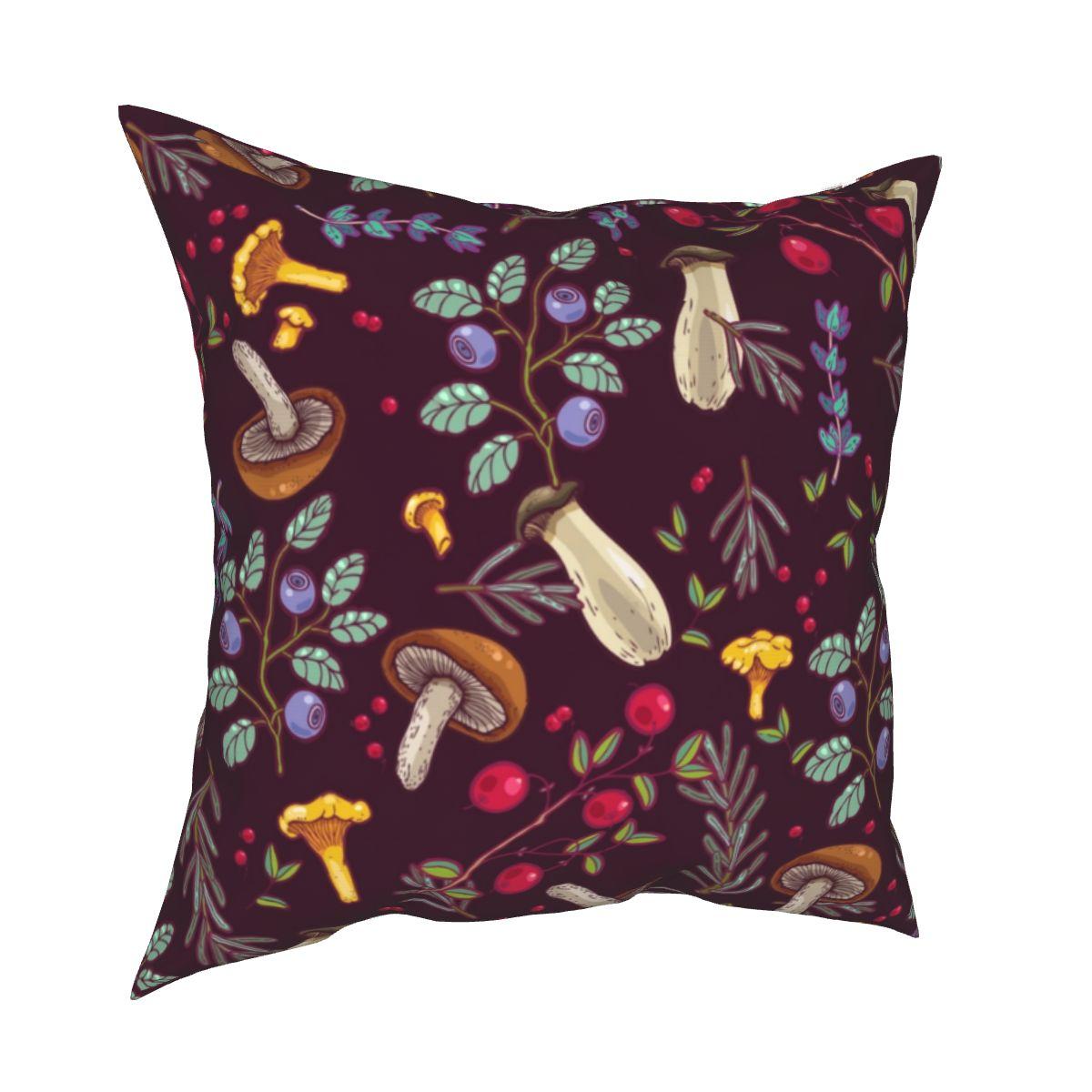 

Forest Dream Psychedelic Mushroom Pillowcase Soft Polyester Cushion Cover Decorations Throw Pillow Case Cover Bed Zipper 40X40cm 30x30cm 12x12in