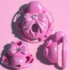 New Pink Bow Rhinestone Chastity Cage Cute Sissy Resin BDSM Bondage Device Lockable Penis Cage Beginner Friendly Adult Toys