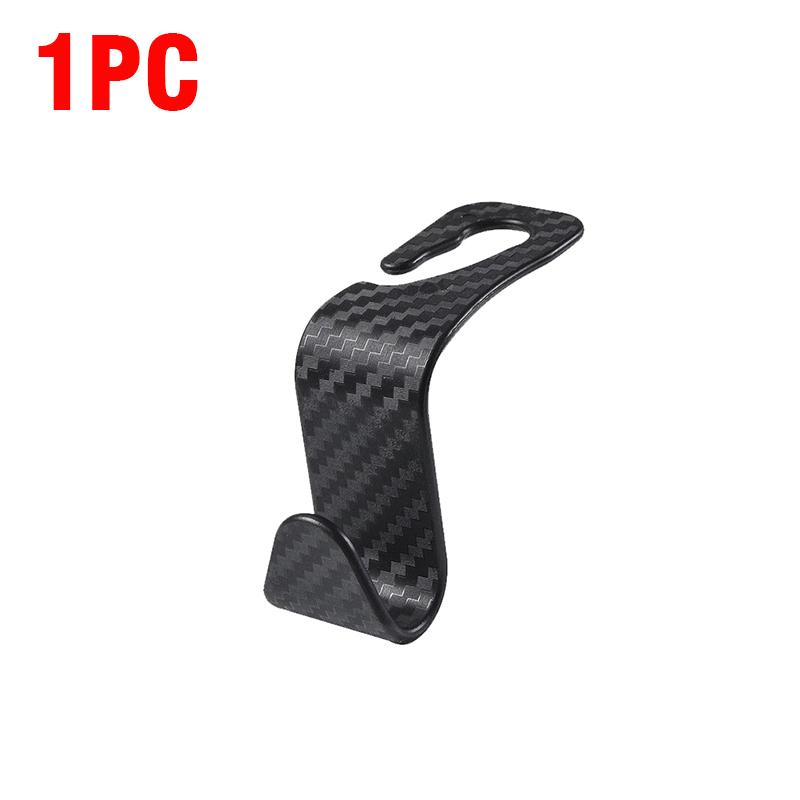 Carbon Fibre Hook Universal Car Seat Headrest Hooks Storage Hanger  Car Back Seat Organizer Holder Auto Interior Accessorie