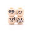 56pcs/Lot DIY Figures Head Building Blocks Accessories Laugh Cry Charming Angry Facial Expression Mini Bricks Toys Model Kids Gifts