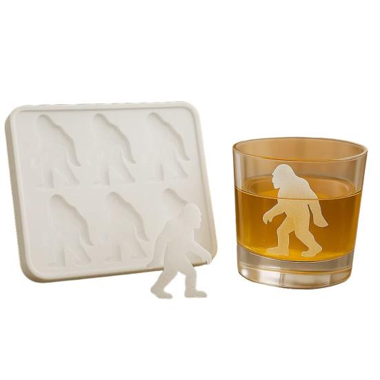 Formička na led ve tvaru Bigfoota 6 dutin Tvar Sasquatche Výrobník ledových kostek na halloweenskou párty Nápoje Čokoláda Mýdlo Bez BPA Strašidelné formičky na máslové kostky