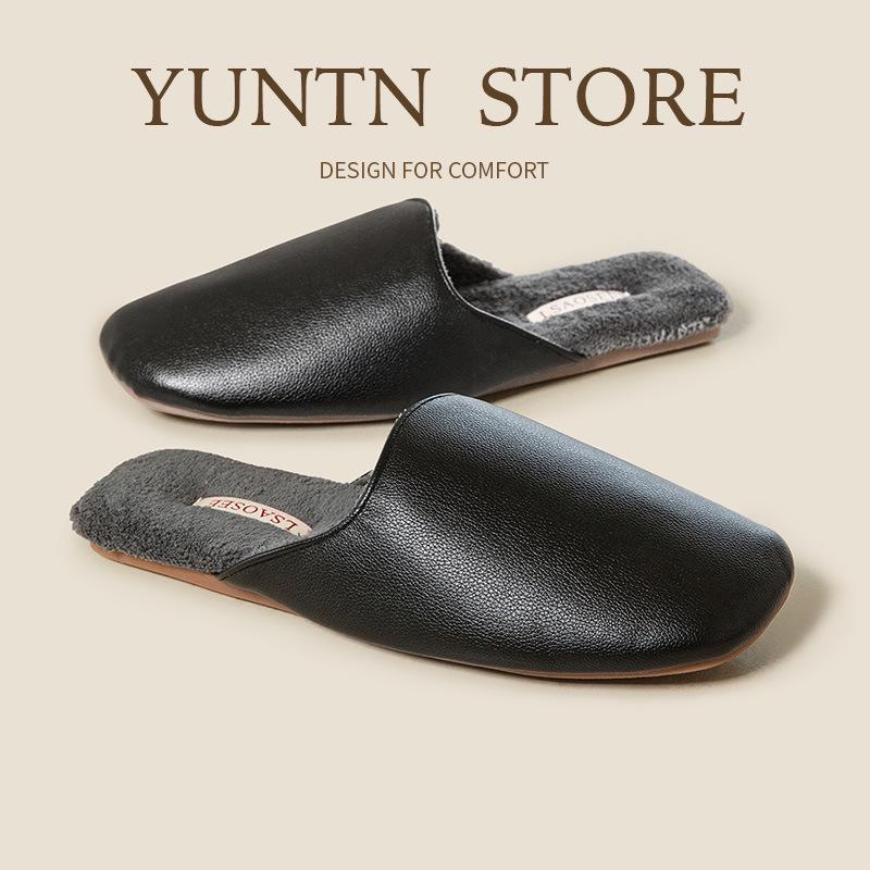 Waterproof Cotton Slippers: Non-Slip Sole, Velvet Lining, Unisex