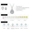 MODIAN 1.2CT Water Drop Moissanite Wedding Necklaces 925 Silver Exquisite Pendant Necklace For Women Statement Jewelry