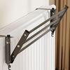 Adjustable Telescopic Towel Drying Rack Heavy Duty Heated Radiator Holder for Laundry Bathroom Robe Coat Hat Bag Storage
