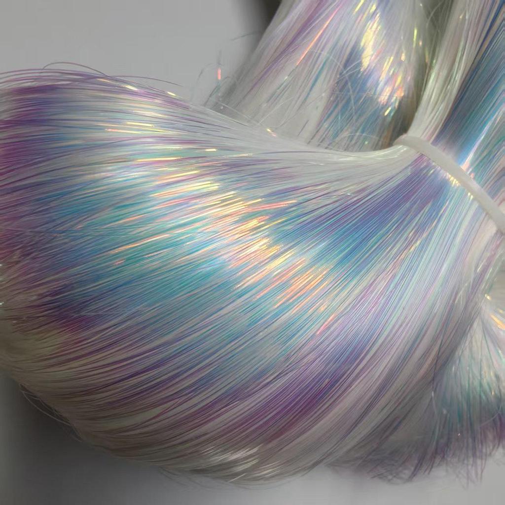 Golden Light Fantasy Color Straight Silk Iron Plate Fly Fishing Hook, Raw Material: Q70, Approx. 10kg, Over 1 Meter, Can Be Cut