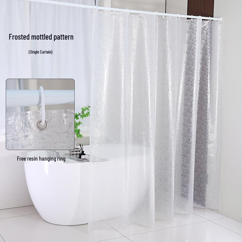 EVA Eco-Friendly Splash-Proof Shower Curtain, Thickened Style for Bathroom