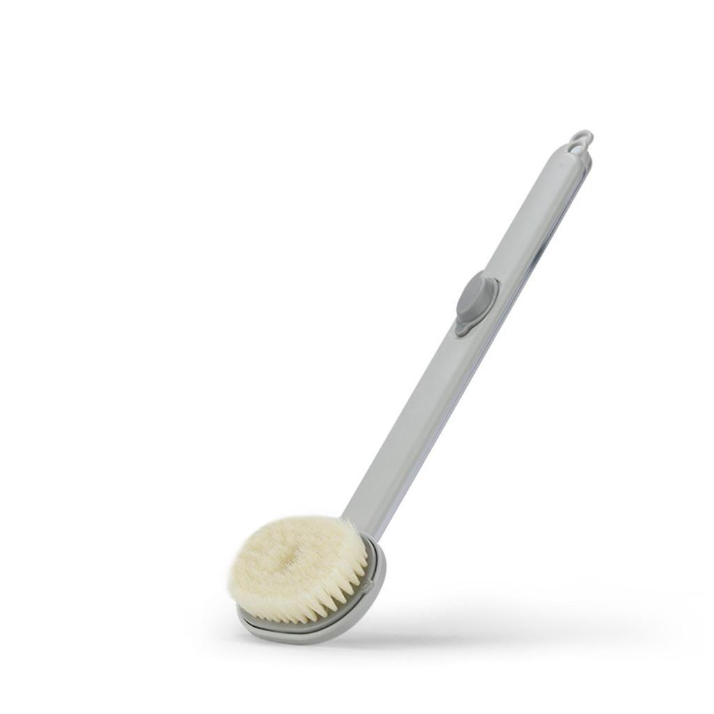 Long Handle Body Brush with Shower Gel Container for Men and Women Elderly