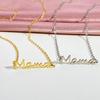 New product factory direct sales Mama mother stainless steel letter necklace Mother's Day jewelry women's wholesale