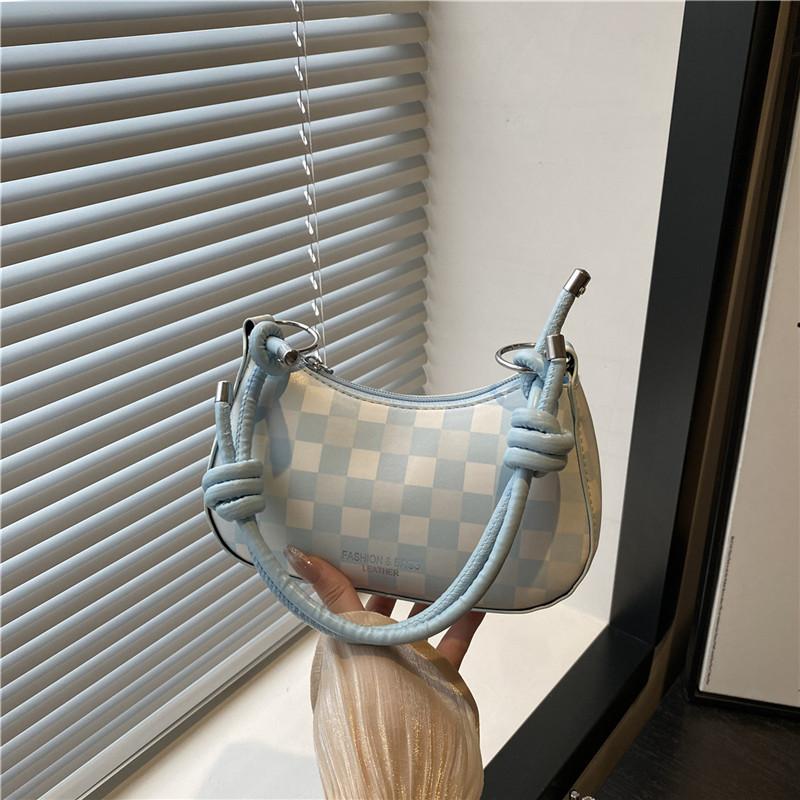 Summer New Popular Plaid Handbag 2025 Popular Versatile Messenger Bag Fashion Trend Shoulder Underarm Bag Women